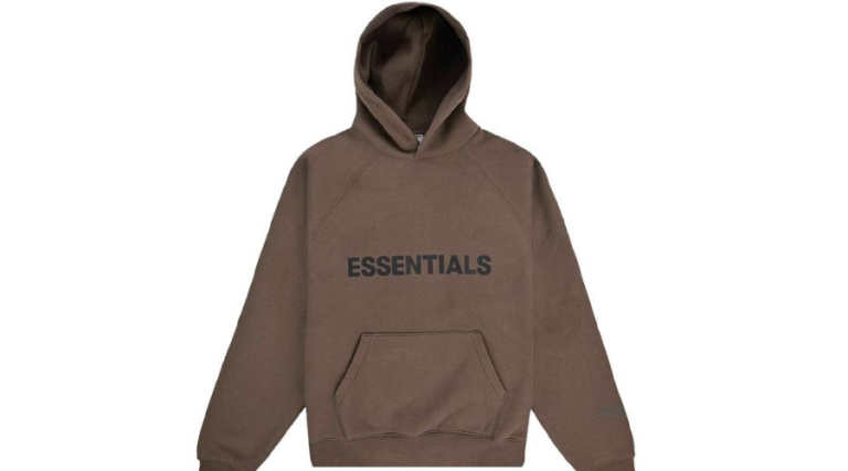 Brown essentials hoodie