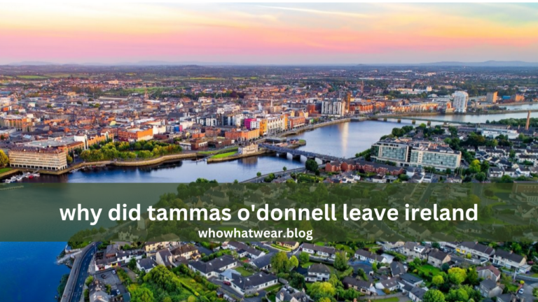 why did tammas o'donnell leave ireland